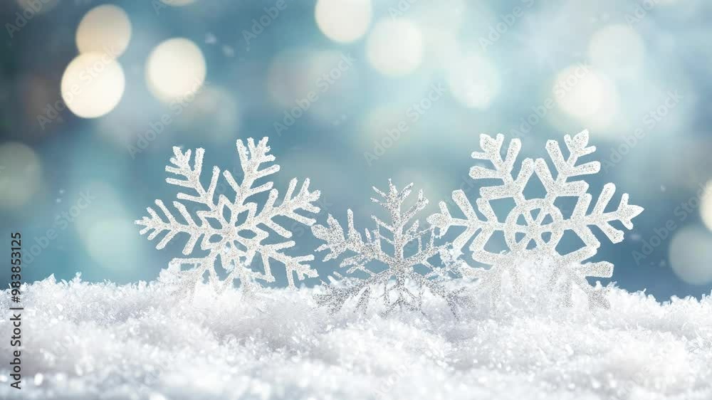 Winter background with snowflakes. Christmas and New Year concept
Winter background with snowflakes. Christmas and New Year concept