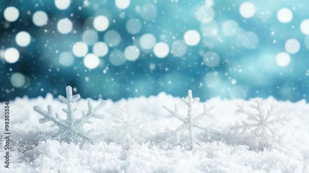 Winter background with snowflakes. Christmas and New Year concept
Winter background with snowflakes. Christmas and New Year concept