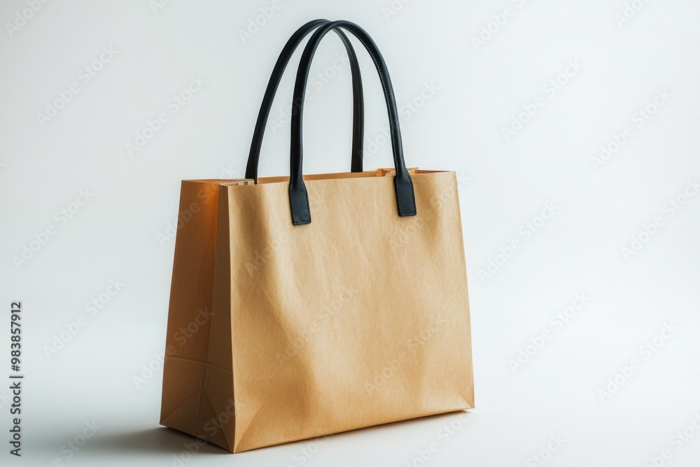 Simple Shopping Bag Mockup Isolated created with Generative AI Simple Shopping Bag Mockup Isolated created with Generative AI