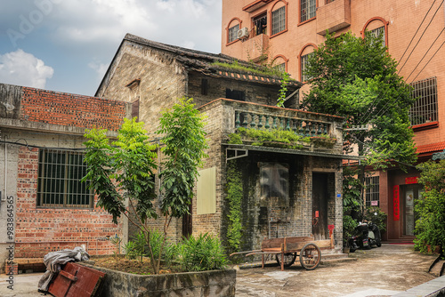 Foshan city, Guangdong province, China. Dadun Ancient Village of Lecong Town, Shunde has a long history and has been established for 750 years. A shining example of the Lingnan style. photo