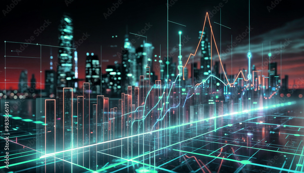 stock market curve concept stock market curve concept