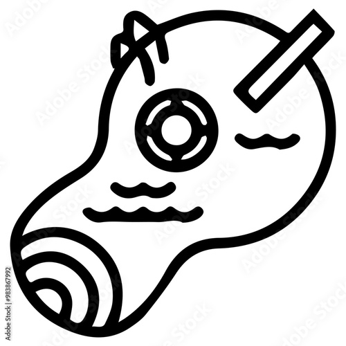 Swimming Pool vector illustration icon. EPS 10