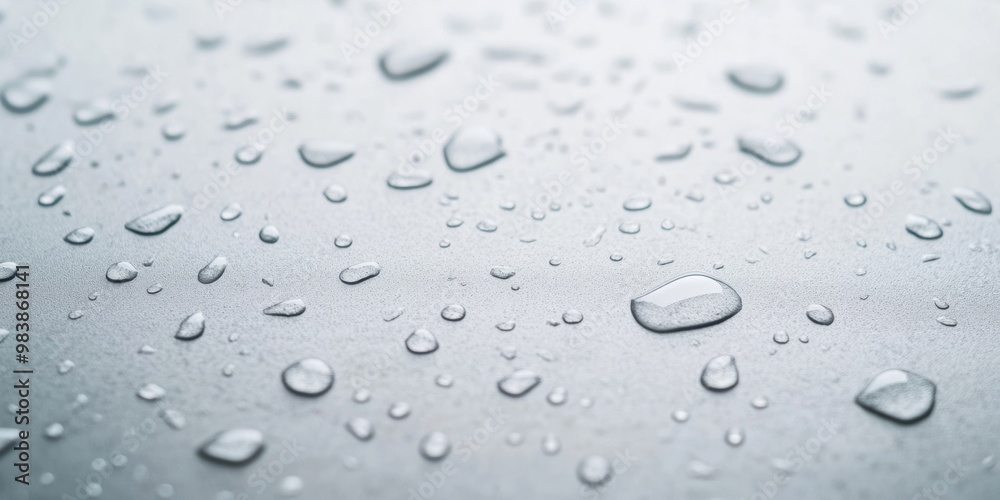 Close-Up Macro Shot of Droplets on Glass Surface Close-Up Macro Shot of Droplets on Glass Surface