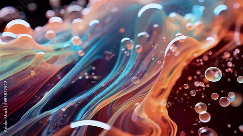 Animation On The Topic Of Materials And Surfaces, Textures And Morphology. Generative AI