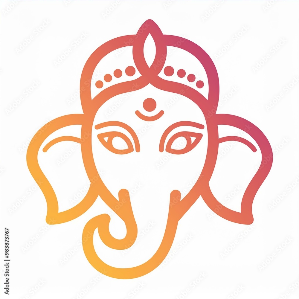Fototapeta premium Ganesha also called ganpati, vinayaka, ganesh is a indian hindu god