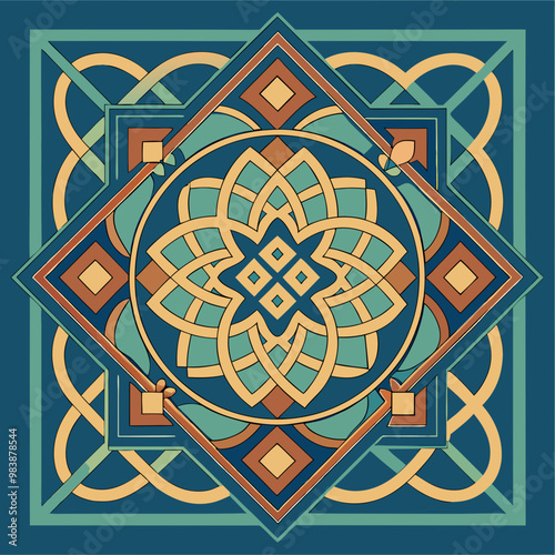 Tiles design pattern vector