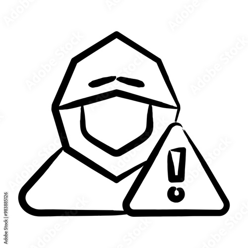 Hacker Alert Icon