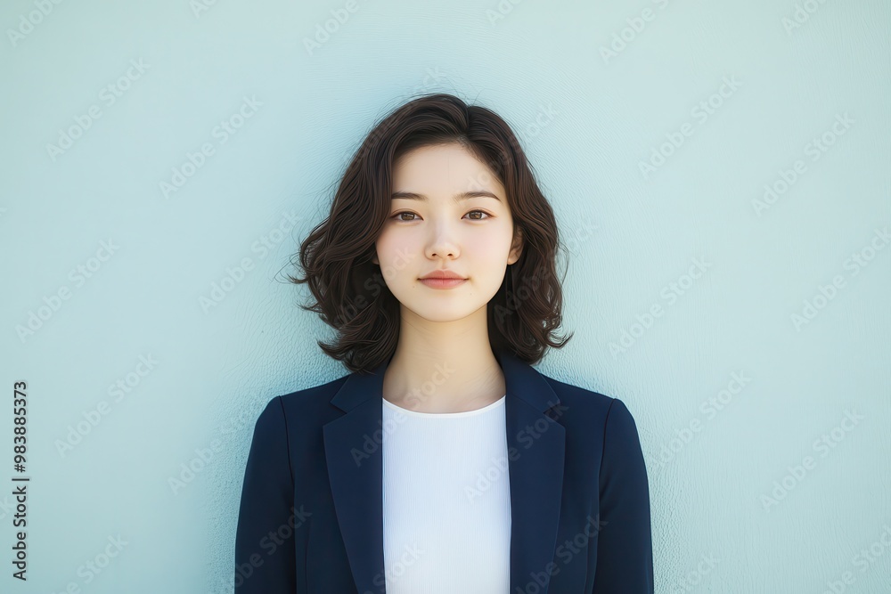 A young Japanese woman poses gracefully in a soft-lit setting, A young Japanese woman poses gracefully in a soft-lit setting,