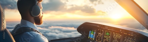 Pilot Flying Jet Powered by...