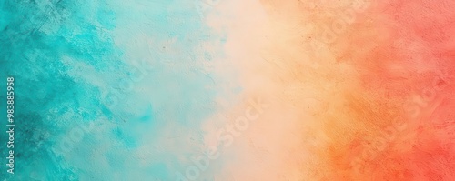 Pastel Backdrop, A vibrant abstract background featuring smooth gradients of teal, orange, and coral hues, perfect for artistic projects.