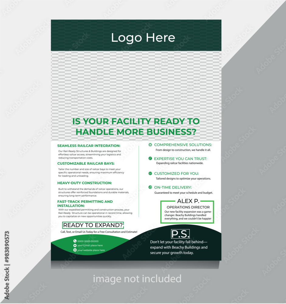Facility Business Flyer Design Template Facility Business Flyer Design Template