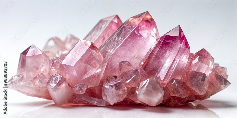 Fototapeta premium Rose quartz crystals