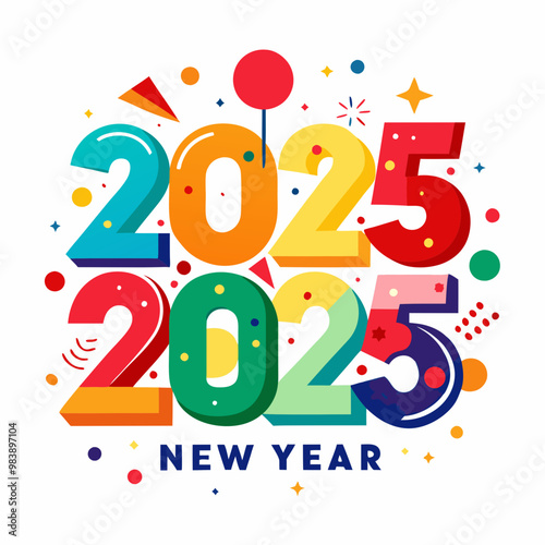 Stunning New Year 2025 Typography Designs, Creative Typography Design Ideas for New Year 2025 Celebrations,Top Typography Trends for New Year 2025, New Year 2025 Typography