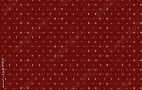 Christmas Wrapping Paper Seamless Illustration. Holiday Seamless Vector Pattern Christmas Elements Snowflakes Background. Hand Drawn. Simple Design For Textile, Wallpaper, Fabric Prints Or Wrapping