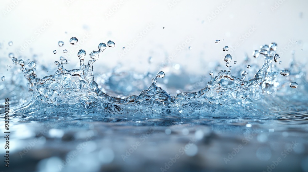 Water Splash Abstract Liquid Blue Droplets Freshness Splashing Texture Background Closeup Macro Water Splash Abstract Liquid Blue Droplets Freshness Splashing Texture Background Closeup Macro