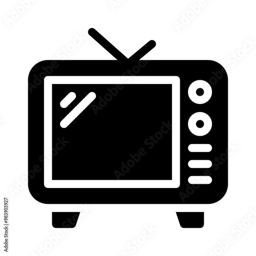 television glyph icon