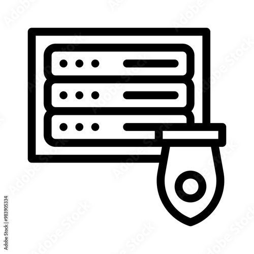DDoS line icon