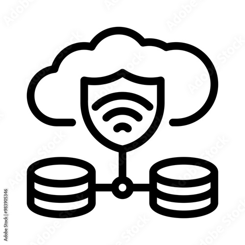 dedicated server line icon