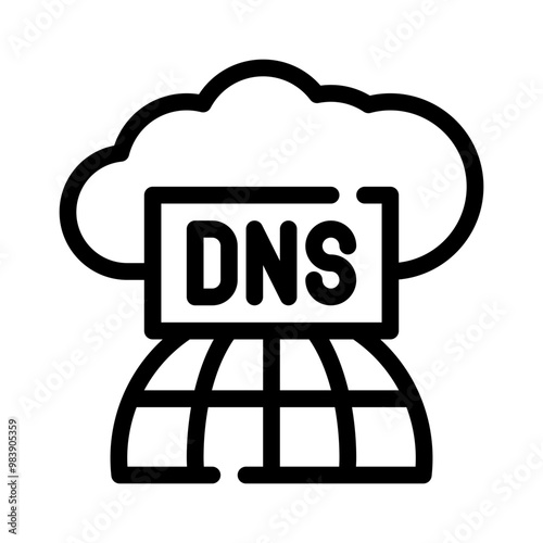 DNS line icon