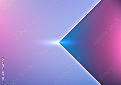 A vibrant abstract background featuring a sharp division between soft purple and magenta hues, with a bright blue light