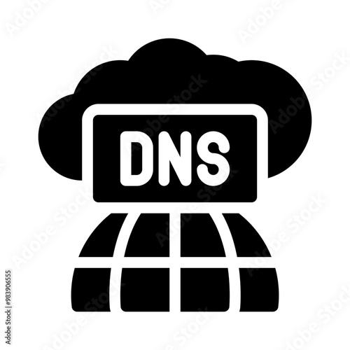 DNS glyph icon