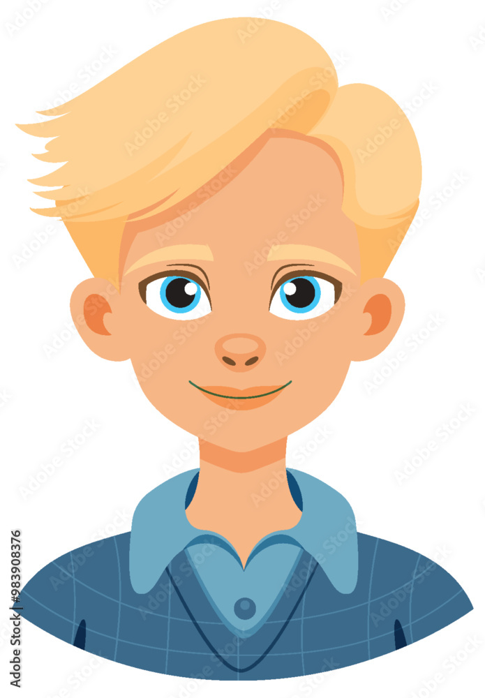 Blonde Boy with Blue Eyes Blonde Boy with Blue Eyes