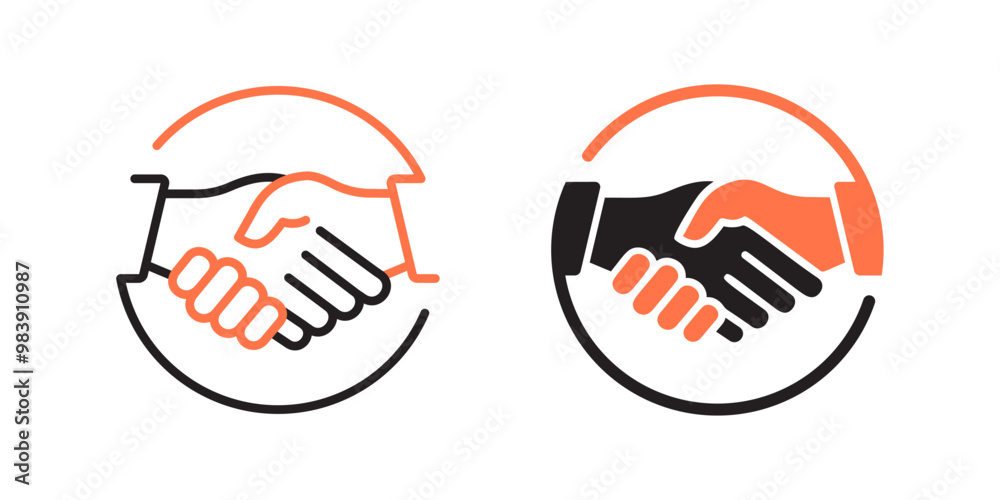 Cooperation icons on white background. Vector illustration. Cooperation icons on white background. Vector illustration.