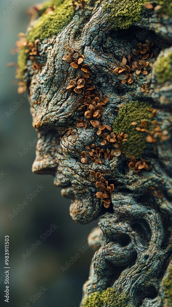 Close Up of Moss Covered Tree Bark - Nature Photography Close Up of Moss Covered Tree Bark - Nature Photography