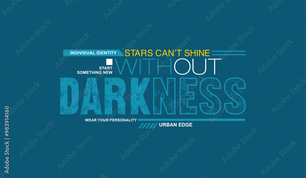 Darkess, abstract typography motivational quotes modern design slogan. Vector illustration graphics print t shirt, apparel, background, poster, banner, postcard or social media content. Darkess, abstract typography motivational quotes modern design slogan. Vector illustration graphics print t shirt, apparel, background, poster, banner, postcard or social media content.