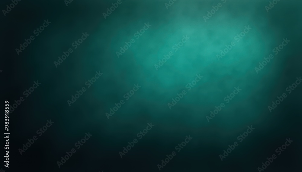 Abstract Deep Teal and Black Gradient Noisy Grain Background Texture Abstract Deep Teal and Black Gradient Noisy Grain Background Texture