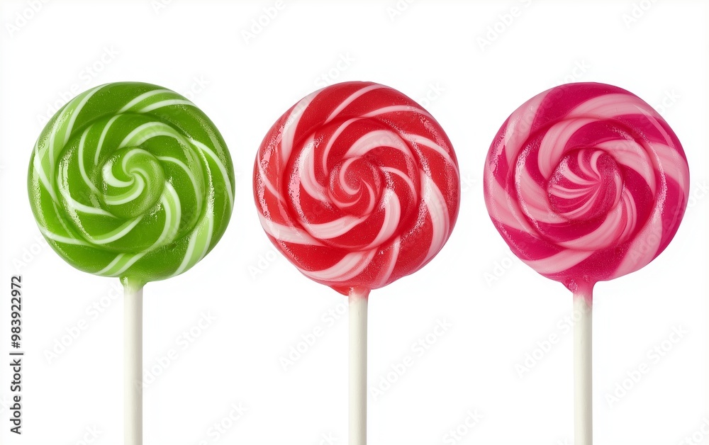 Lollipops isolated on a white background Lollipops isolated on a white background