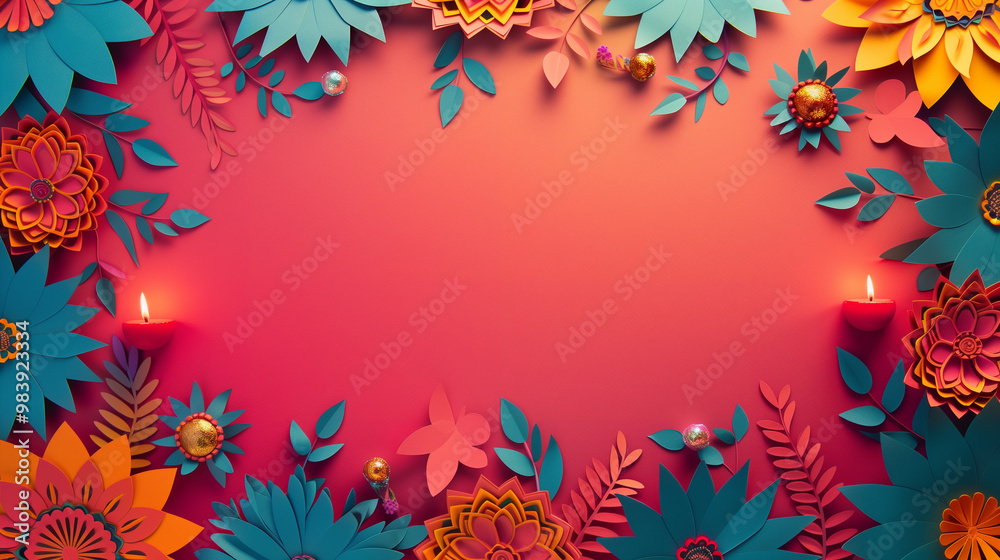 A beautiful Diwali frame with intricate floral designs and glowing diyas on the sides, perfect for festive greetings, messages, or creating a decorative background for Diwali celebrations. A beautiful Diwali frame with intricate floral designs and glowing diyas on the sides, perfect for festive greetings, messages, or creating a decorative background for Diwali celebrations.