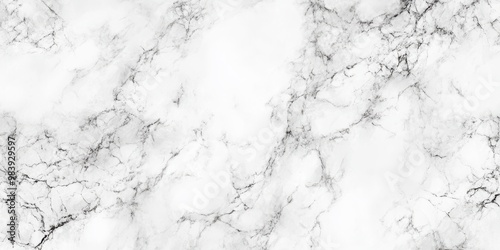 A seamless white marble texture with subtle gray veining, creating an elegant and luxurious