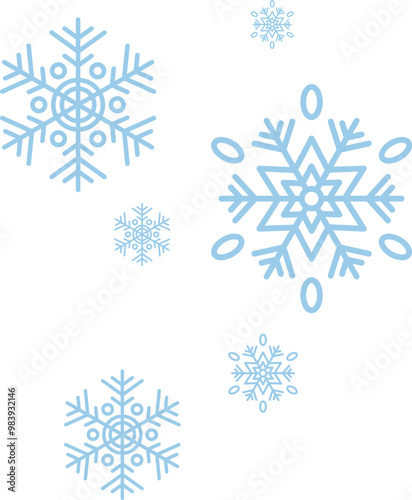 Falling Snowflake Element