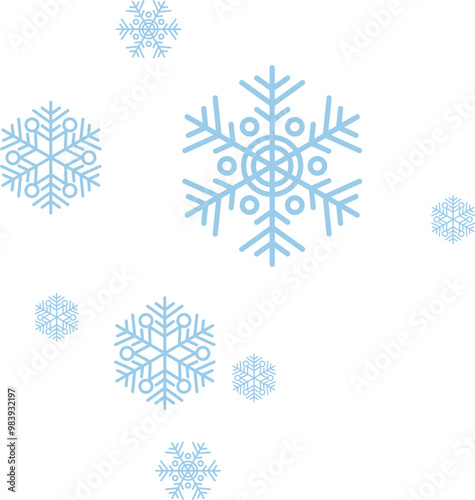 Falling Snowflake Element