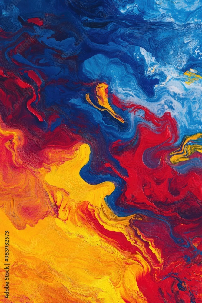 Abstract Art Colors Red Yellow Blue Abstract Art Colors Red Yellow Blue