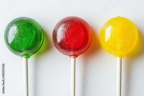 Colorful lollipop isolated on background