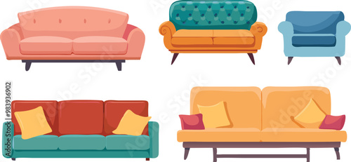 Collections of sofa cute furniture for interior design