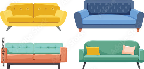 Collections of sofa cute furniture for interior design