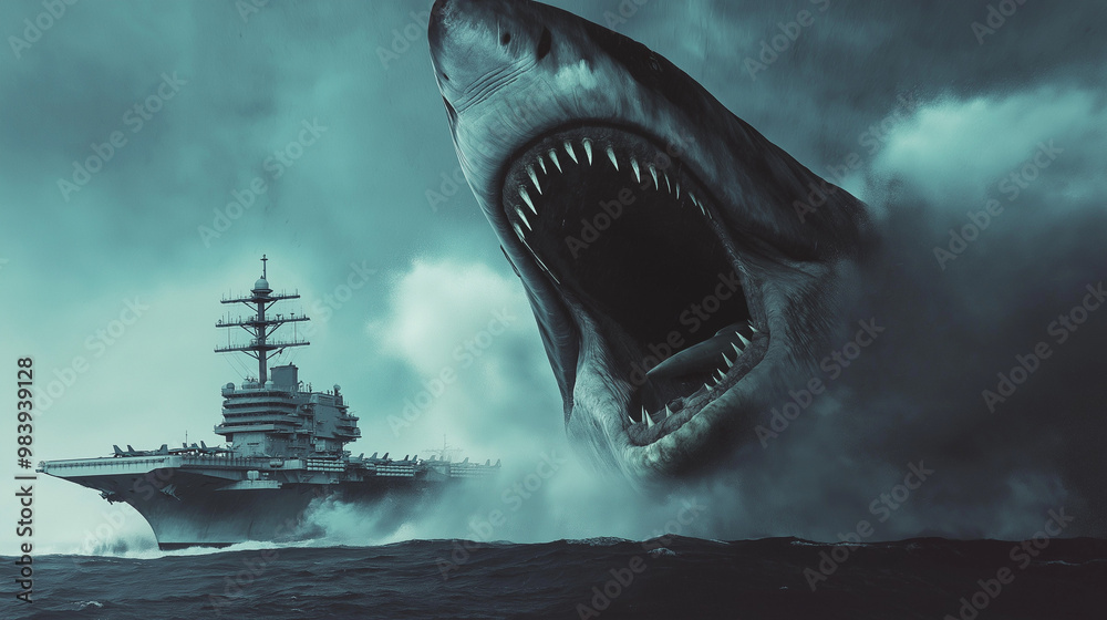 Foto de attack of the great megalodon the feared shark of the seas ...