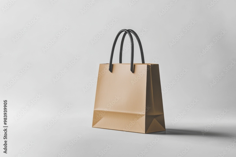 Simple Shopping Bag Mockup Isolated created with Generative AI Simple Shopping Bag Mockup Isolated created with Generative AI