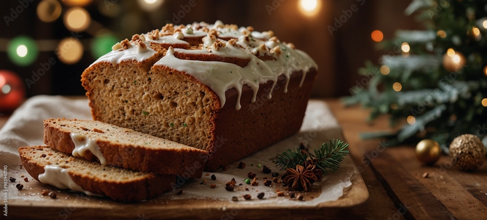 A moist gingerbread loaf filled with warm spices A moist gingerbread loaf filled with warm spices