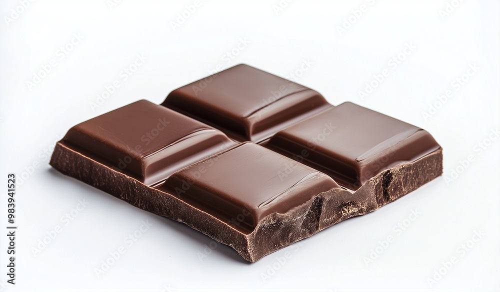 Chocolate bar on a white background Chocolate bar on a white background
