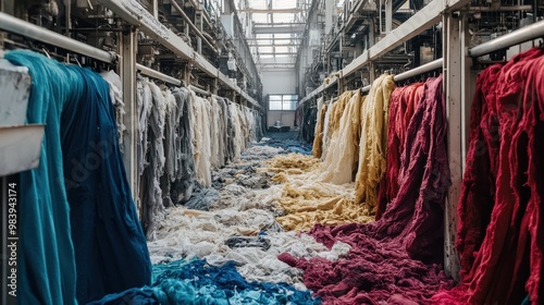 Vibrant Textile Warehouse: A Colorful Labyrinth of Possibilities