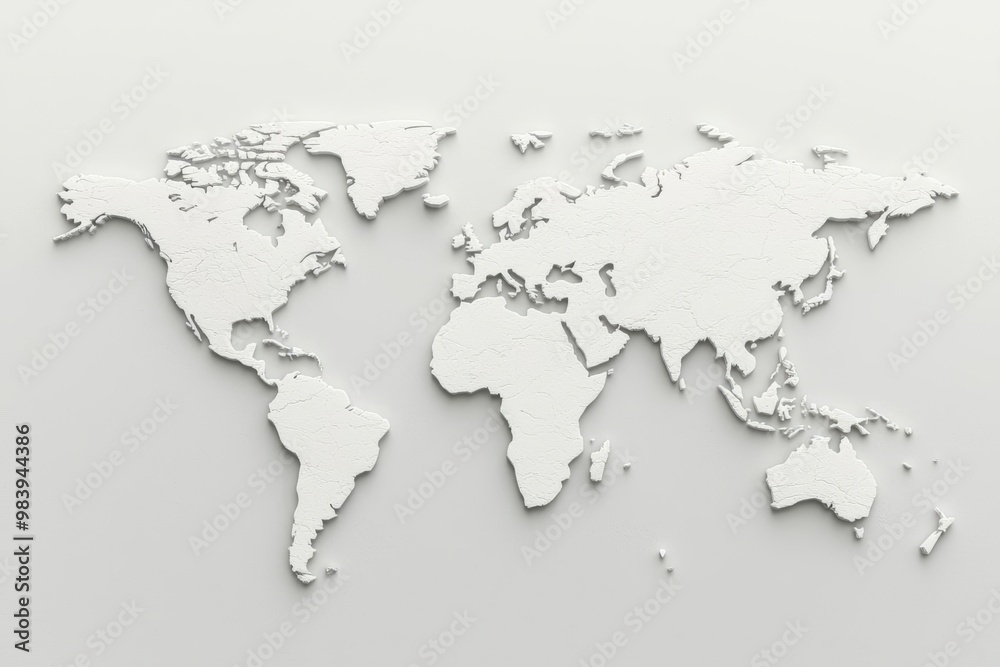 A map of the world divided by walls labeled Tariffs and Quotas , trade protectionism, global economy isolation A map of the world divided by walls labeled Tariffs and Quotas , trade protectionism, global economy isolation