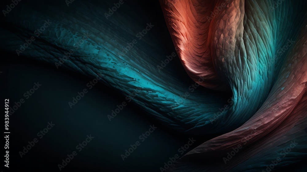 Naklejka premium abstract glowing teal blue gradient grunge texture with bright and glow, background for web banner, ads, post, presentation concept, template copy space