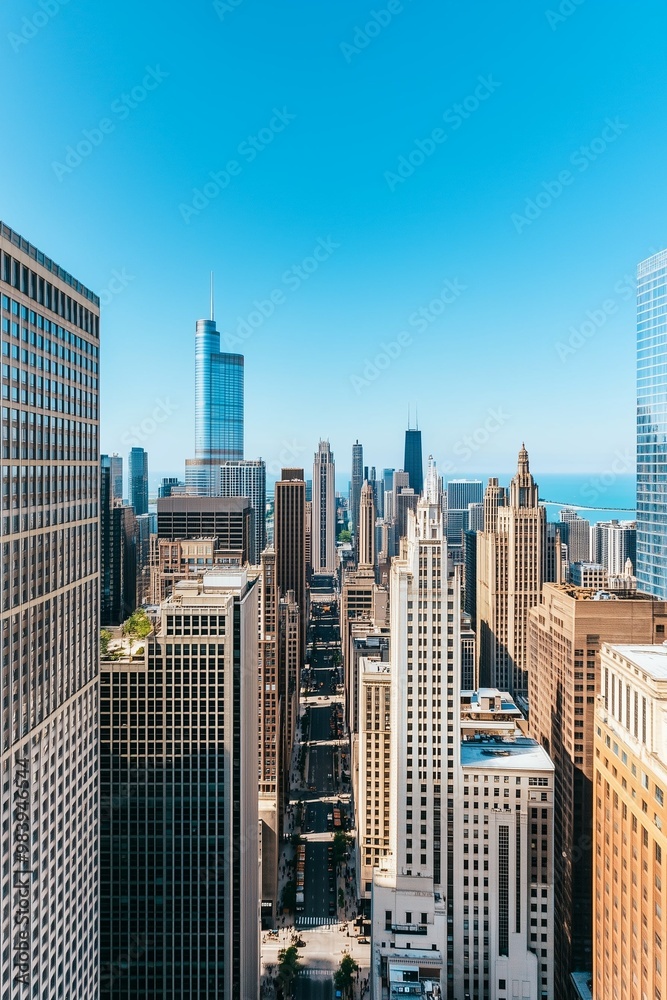 An overview landscape of the metropolis. Beautiful view of modern high-rise buildings. Downtown. The business center of the city. An overview landscape of the metropolis. Beautiful view of modern high-rise buildings. Downtown. The business center of the city.