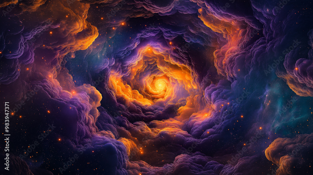 Fototapeta premium Galactic Nebula Vortex