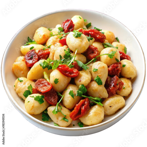 gnocchi pasta with sundried tomato and chicken