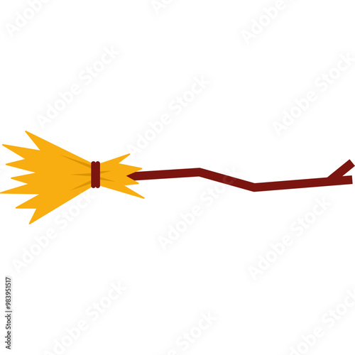 Broomstick Flat Icon